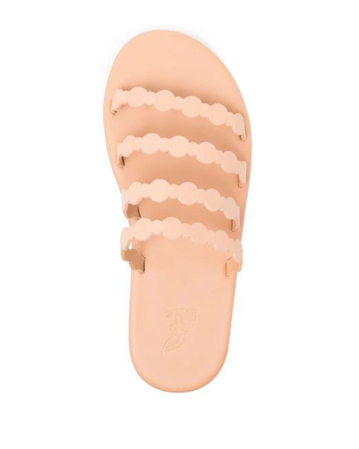 Ancient Greek Sandals Pink Leather Sandals