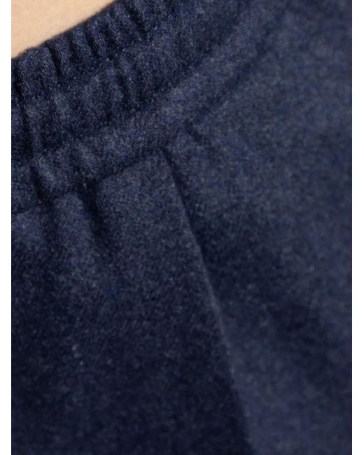 Paul & Shark Blue Wool Blend Straight-Leg Trousers for men