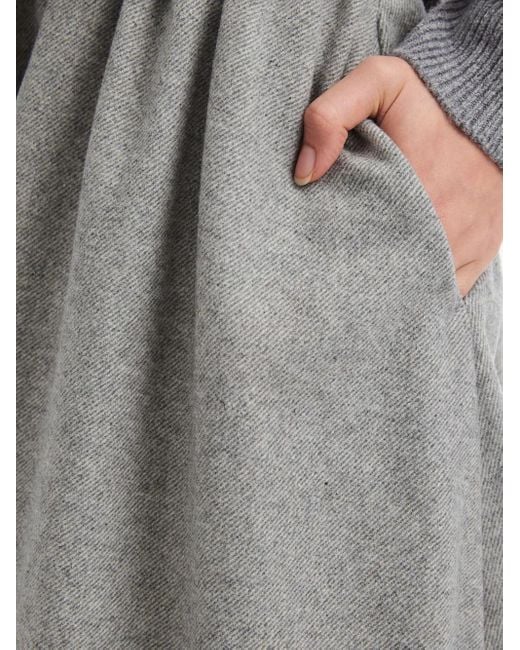 B+ AB Gray Elasticated Mini Skirt