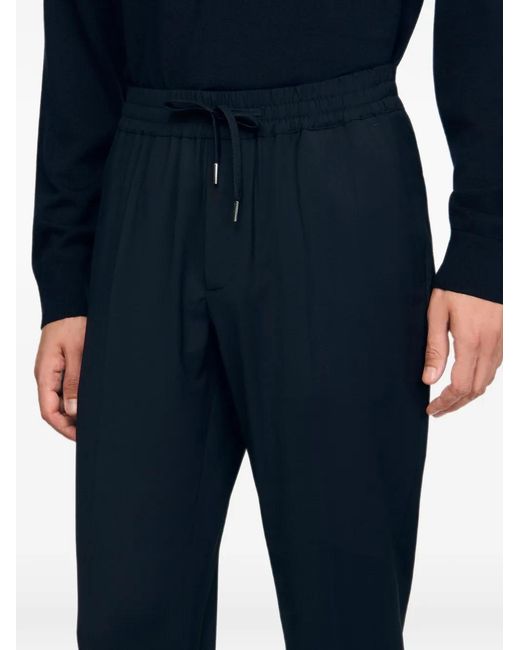 Sandro Blue Elasticated Drawstring Trousers for men