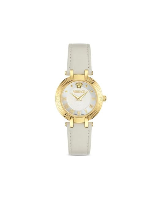 Versace グレカベゼル 34mm腕時計 Metallic