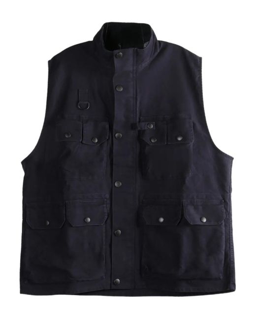 メンズ Barbour Utility Vest Blue