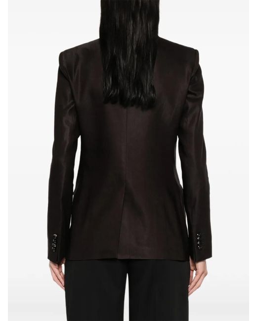 Tagliatore Black Double-Breasted Blazer