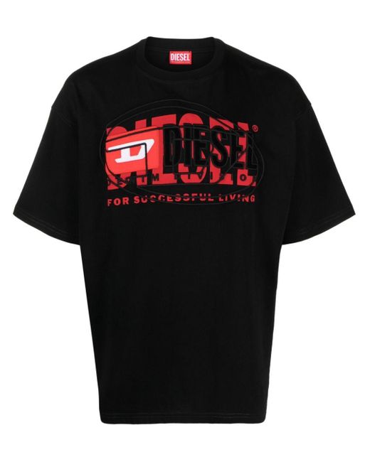 Camiseta T-BOXT DIESEL de hombre de color Black