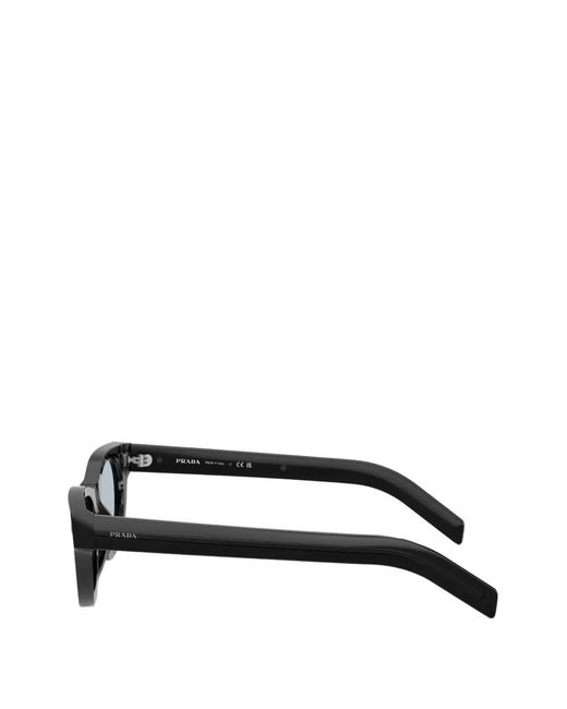 Prada Gray Round-Frame Sunglasses for men