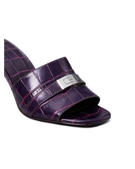 Tory Burch Purple Leelee Heeled Mules