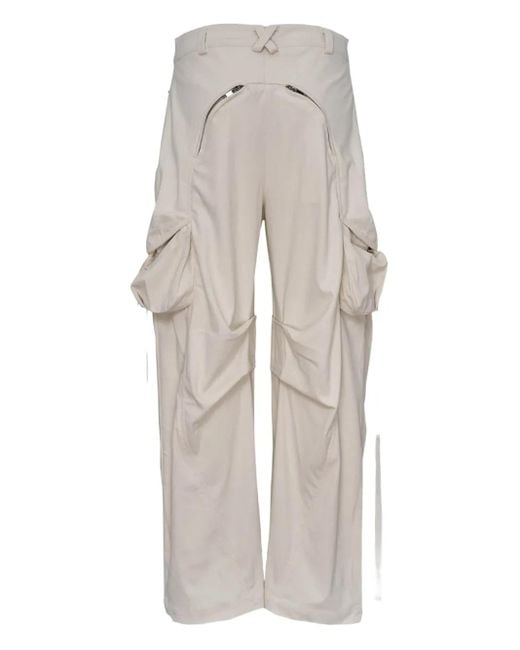 Hache Gray Corduroy Cargo Trousers