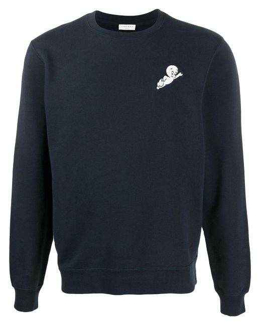 Sandro Blue Casper Print Sweatshirt for men