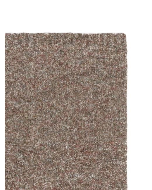 RANRA Brown Chunky-Kniy Scarf for men