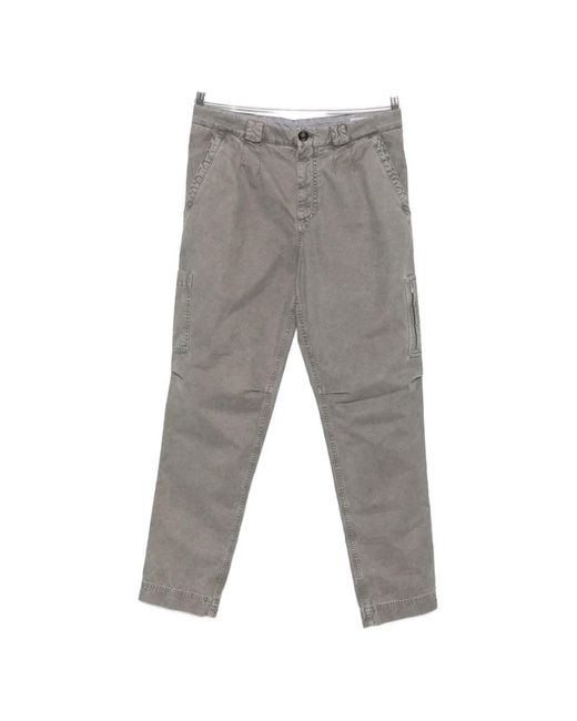 Brunello Cucinelli Gray Zip-Pocket Cargo Pants for men