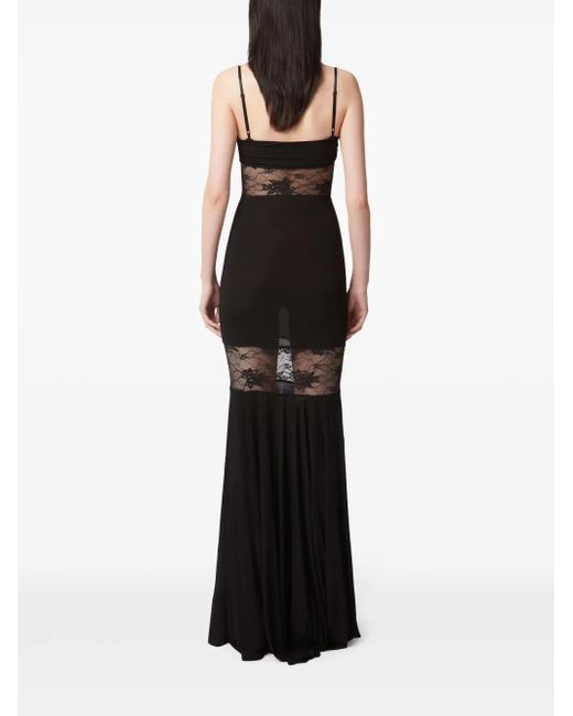 Nina Ricci レースディテール マキシドレス Black