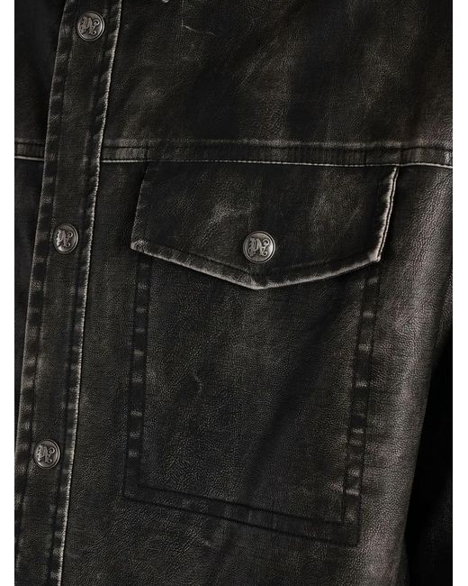 Palm Angels Gray Casual Jacket for men