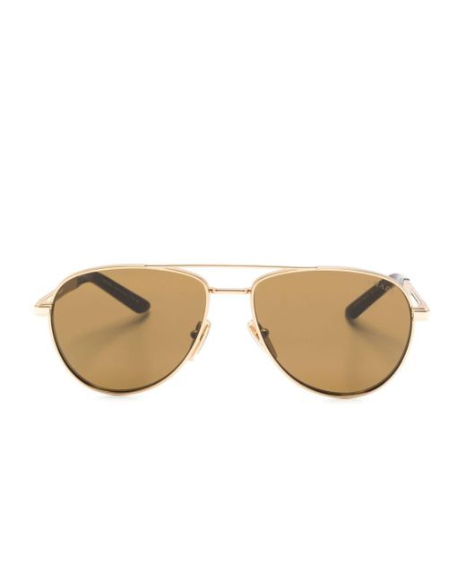 Prada Natural Logo-print Pilot Sunglasses for men
