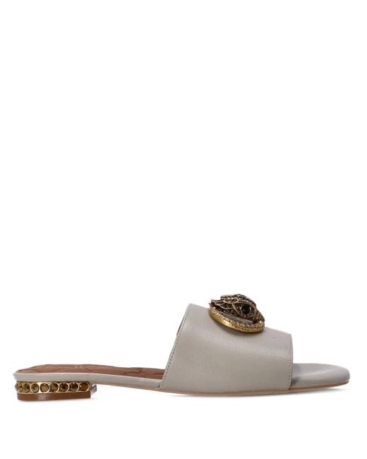 Kurt Geiger Gray Chelsea Flat Sandals