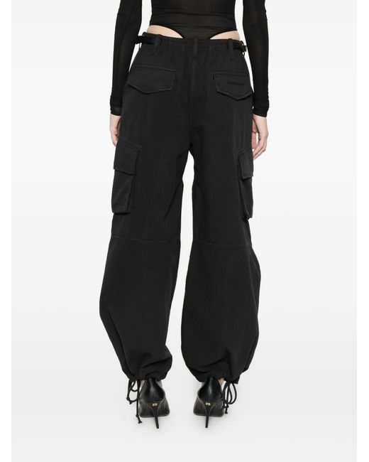 Pantalones Tipo Cargo Con Cordones Alexander Wang de color Black