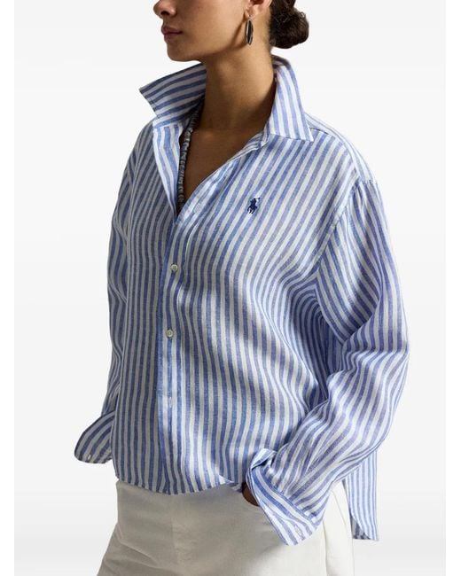 Polo Ralph Lauren Blue Striped Shirt