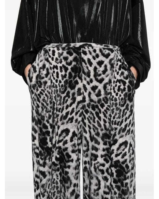 Norma Kamali Gray Pleated Trousers