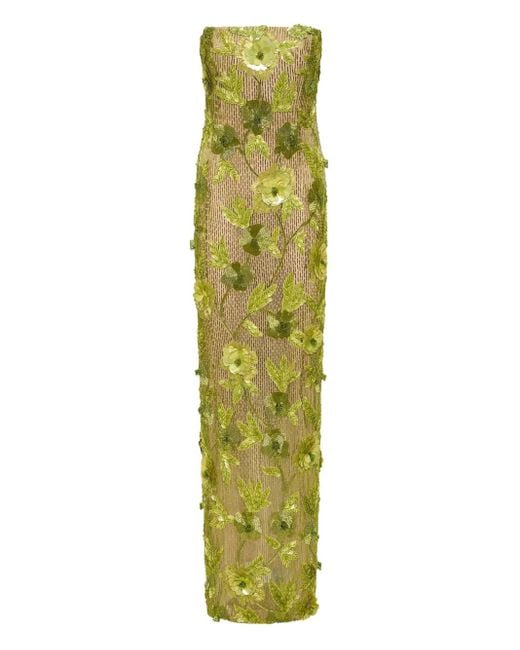 rachel green yellow embroidered dress Strapless Rachel Green Short Dress Yellow Embroidered Dress Prom Homec –  Hoprom main image 1
