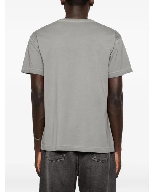 DIESEL Gray Logo-Detail T-Shirt for men