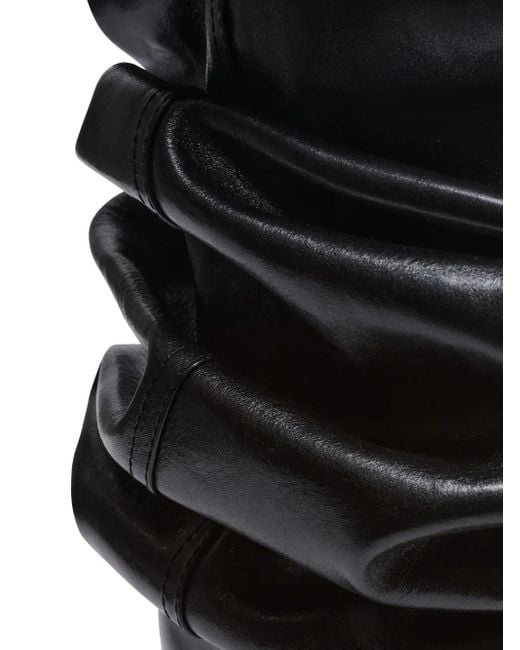 Balmain Black Wedge-Stiefel Mit Wedge-Absatz 95Mm