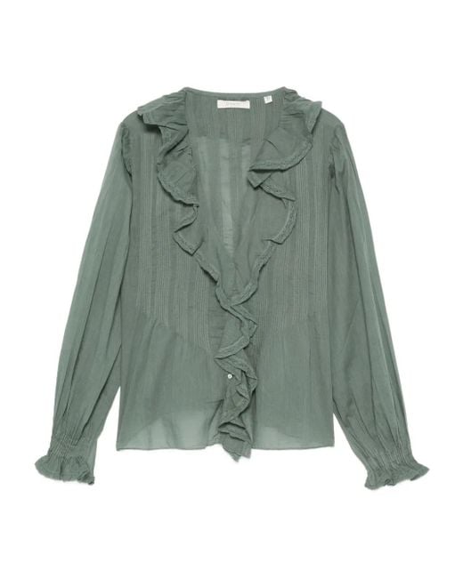 Blusa Con Ruches di Doen in Green