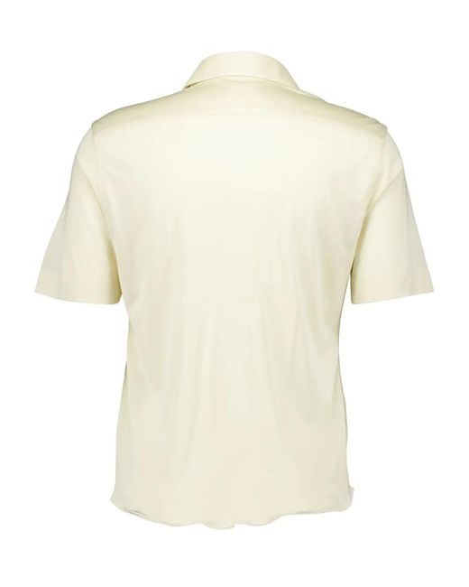 Givenchy Natural Short-Sleeve Silk Shirt for men