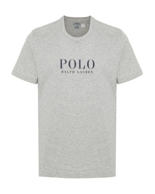 Polo Ralph Lauren Gray Logo-print Cotton T-shirt for men
