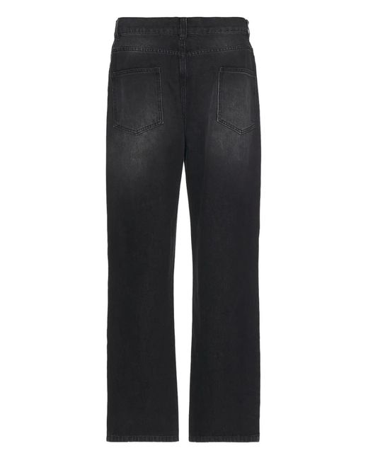 Sinclair Black Patchwork Panel Jeans for men