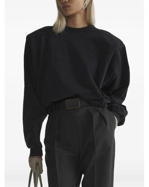 Mugler Black Bat Long Sleeve T-Shirt
