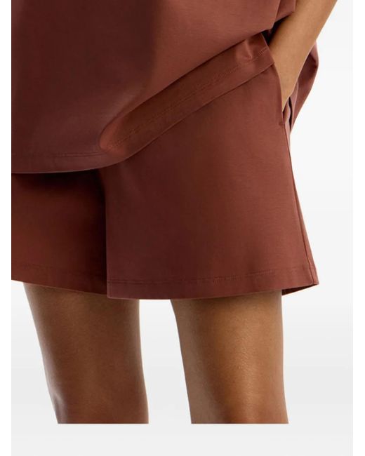 12 STOREEZ Brown Pima Cotton Shorts