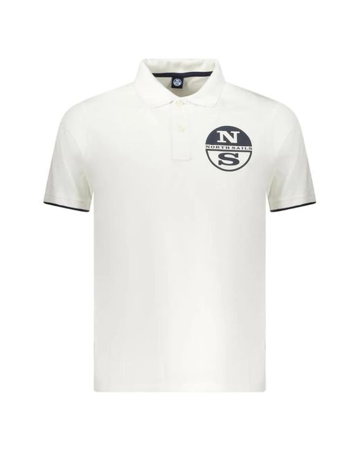North Sails White Polo À Logo Imprimé for men