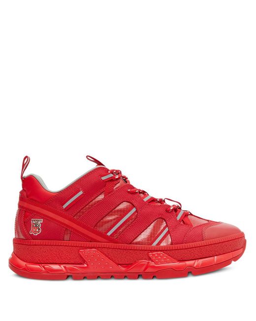 Burberry Red Union Sneakers