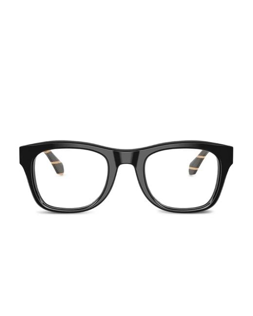 Giorgio Armani Brown Striped Rectangle Glasses for men