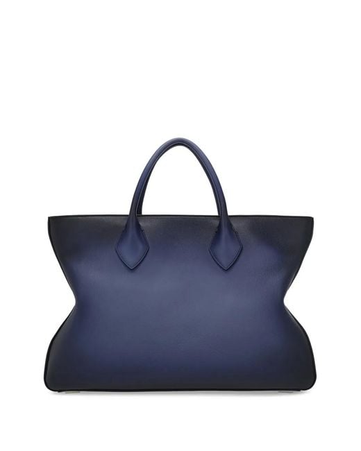 Ferragamo Blue Monogram Tote Bag for men