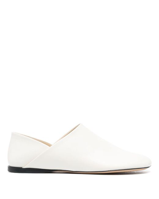 Toy smooth-leather slipper di Loewe in White