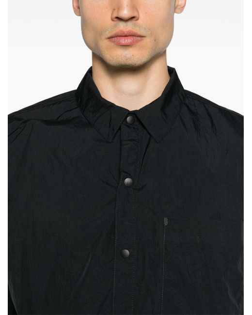 Camisa Tech Pack con botones de presión Nike de hombre de color Black