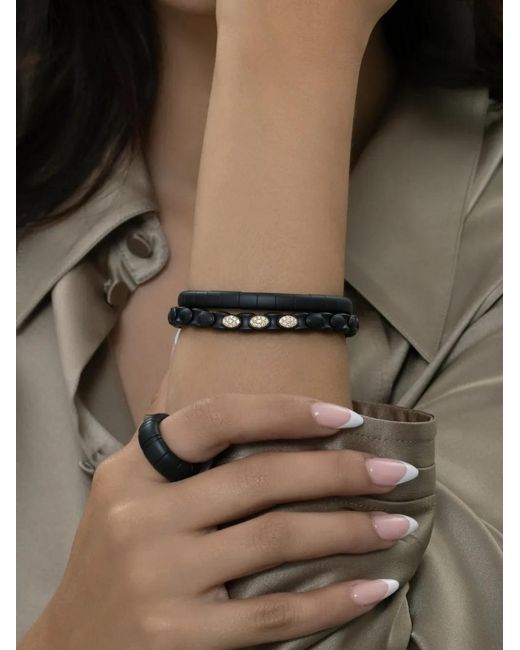 ’ROBERTO DEMEGLIO White Anaconda Diamond Bracelet