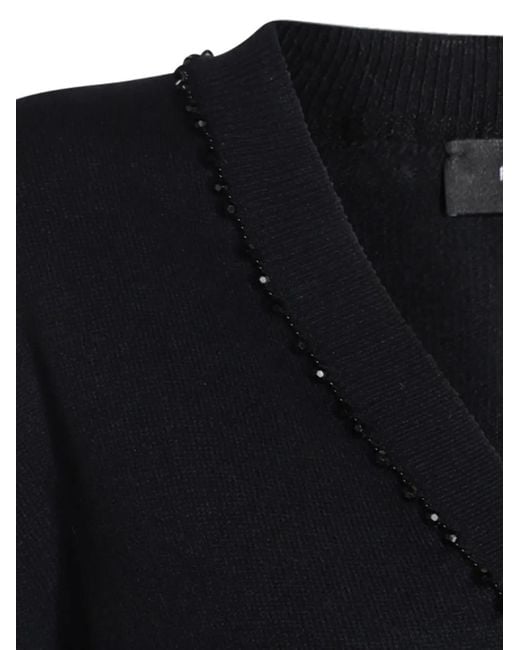 Fabiana Filippi Black Platinum Cardigan
