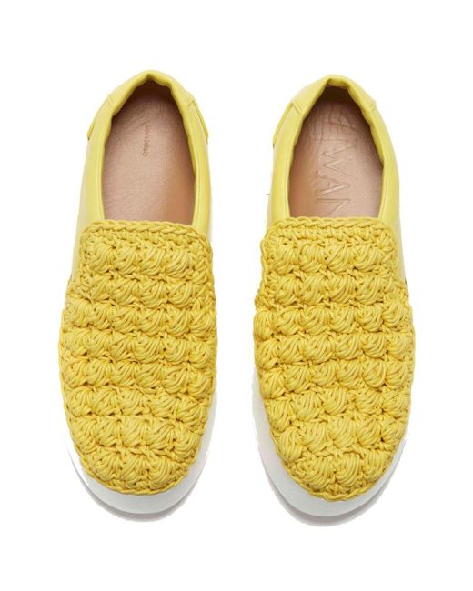 J.W. Anderson Yellow Pop-corn Slip-on Sneakers for men