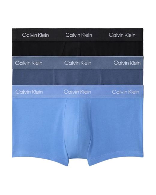 Lot De Trois Boxers À Bande Logo Calvin Klein pour homme en coloris Blue
