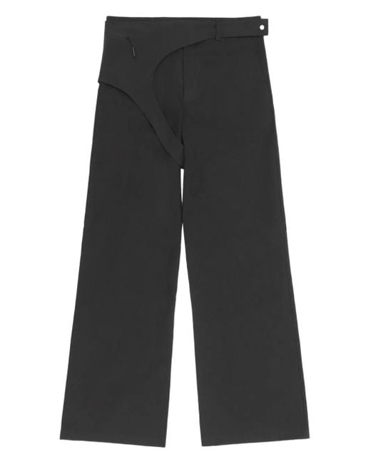 HELIOT EMIL Gray Astron Cut-Out Trousers for men