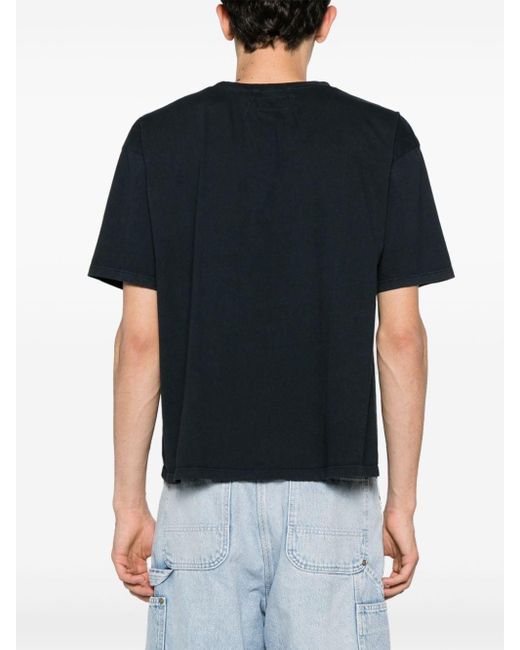 Rhude Black Riviera Cotton T-shirt for men