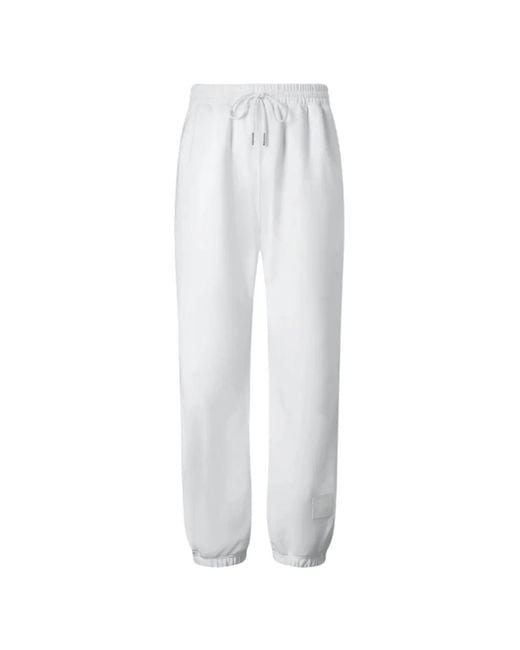 Thom Browne White Loopback Jersey Relaxed Sweatpants