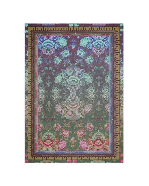 Pierre Louis Mascia Gray Hawnbci Floral-Print Shawl Scarf
