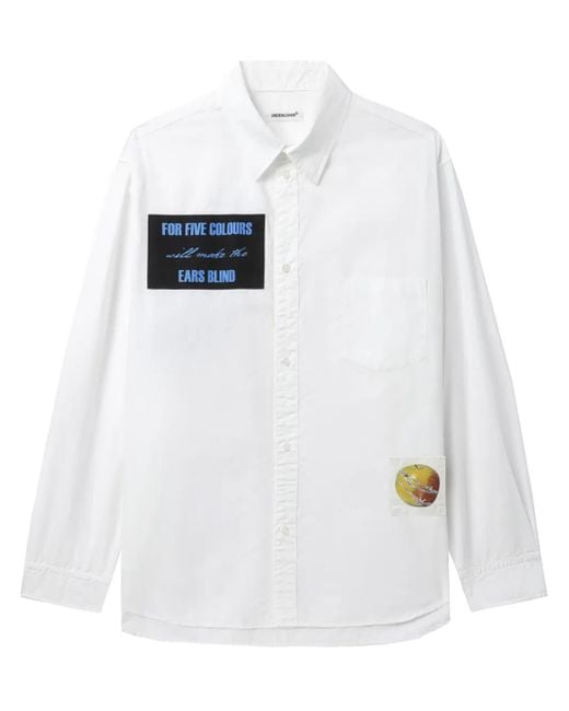 Undercover White Patch-Detail Shirt for men