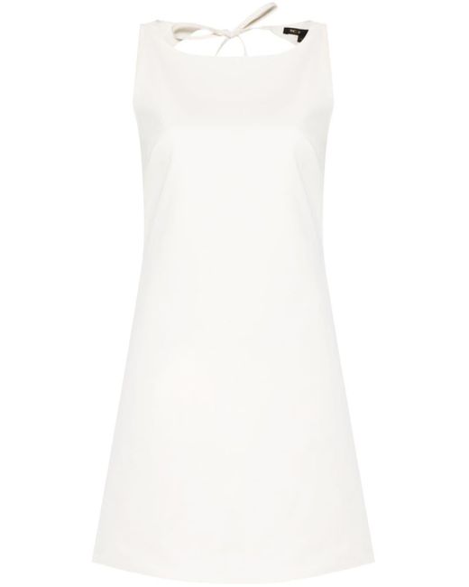 Maje Mini-jurk Met Open Rug in het White