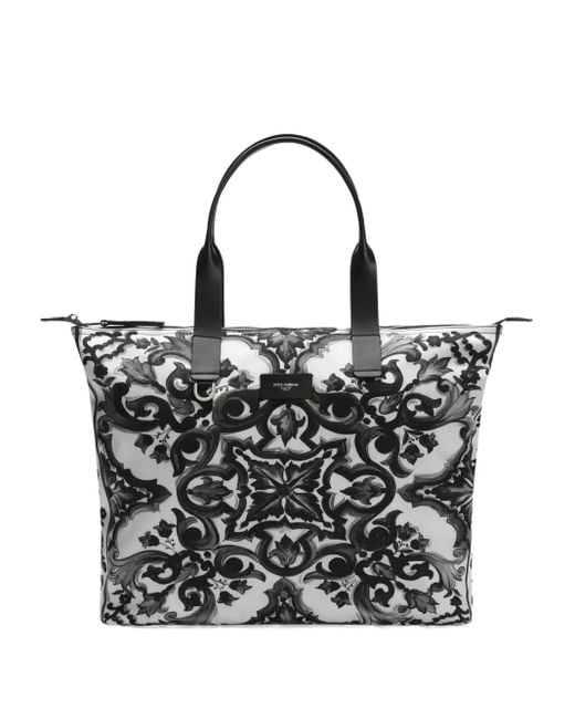 Sac Cabas À Imprimé Graphique Dolce & Gabbana pour homme en coloris Black