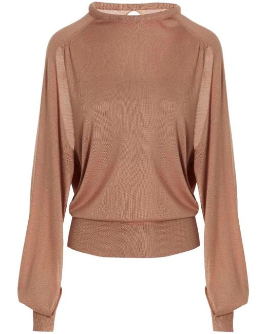 Ramael Brown Silk Sweater