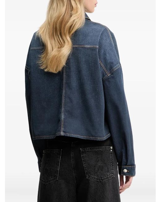 Guess Blue Pocket Button Jacket