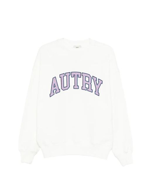Autry White Logo Sweatshirt